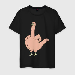 Мужская футболка хлопок Fuck you Chicken