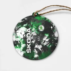Деревянная игрушка круг Skoda Sport Style Шкода