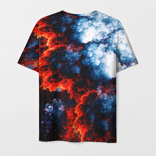 Мужская футболка 3D 3D ядерный космический взрыв огонь, цвет 3D печать - фото 2