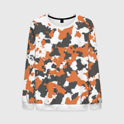 Мужской свитшот 3D Камуфляж Orange Camo