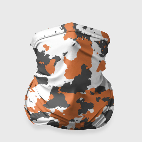 Бандана-труба 3D Камуфляж Orange Camo, цвет 3D печать