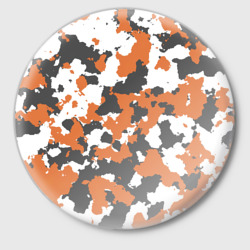 Значок Камуфляж Orange Camo