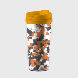 Термокружка-непроливайка Камуфляж Orange Camo