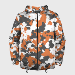 Мужская ветровка 3D Камуфляж Orange Camo