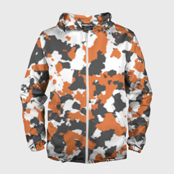 Мужская ветровка 3D Камуфляж Orange Camo