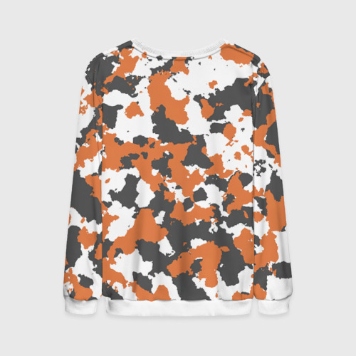 Мужской свитшот 3D Камуфляж Orange Camo, цвет белый - фото 2