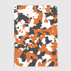 Постер Камуфляж Orange Camo