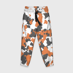 Детские брюки 3D Камуфляж Orange Camo