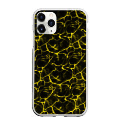 Чехол для iPhone 11 Pro Max матовый Yellow Ripple: Желтая Рябь