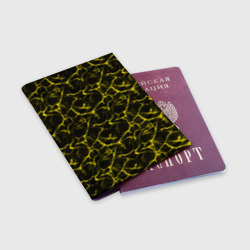 Обложка для паспорта матовая кожа Yellow Ripple: Желтая Рябь - фото 2
