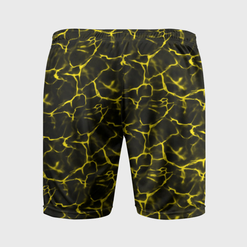 Мужские шорты спортивные Yellow Ripple: Желтая Рябь, цвет 3D печать - фото 2