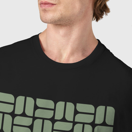Мужская футболка хлопок с принтом Bauhaus Jade, фото #4