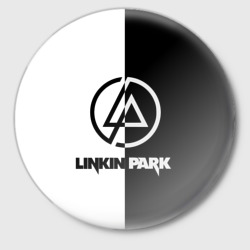 Значок Linkin Park чб