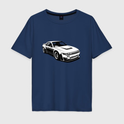 Мужская футболка хлопок Oversize Nissan Silvia S13 RB