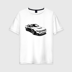 Женская футболка хлопок Oversize Nissan Silvia S13 RB