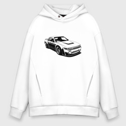 Мужское худи Oversize хлопок Nissan Silvia S13 RB