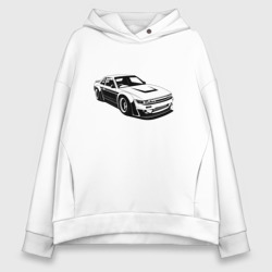 Женское худи Oversize хлопок Nissan Silvia S13 RB