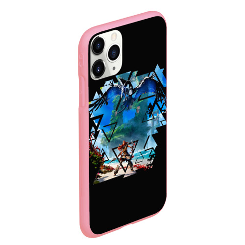 Чехол для iPhone 11 Pro Max матовый Horizon Forbidden West Элой на пляже, цвет баблгам - фото 3