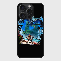 Чехол силиконовый для Apple iPhone 15 Pro матовый Horizon Forbidden West Элой на пляже