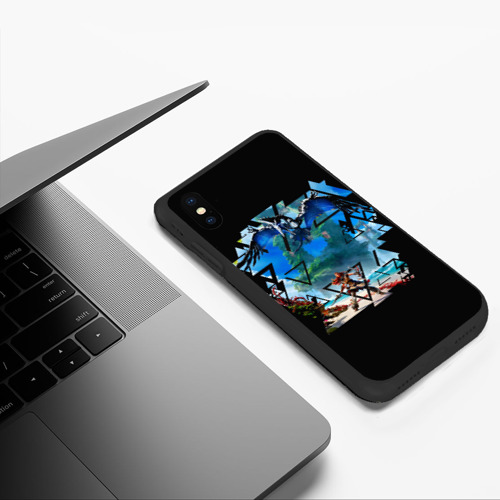 Чехол для iPhone XS Max матовый с принтом Horizon Forbidden West Элой на  пляже, фото #5