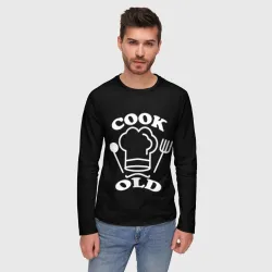 Мужской лонгслив 3D Cook old Старый повар Куколд - фото 2