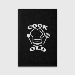 Обложка для паспорта матовая кожа Cook old Старый повар Куколд