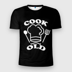 Мужская футболка 3D Slim Cook old Старый повар Куколд