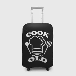 Чехол для чемодана 3D Cook old Старый повар Куколд