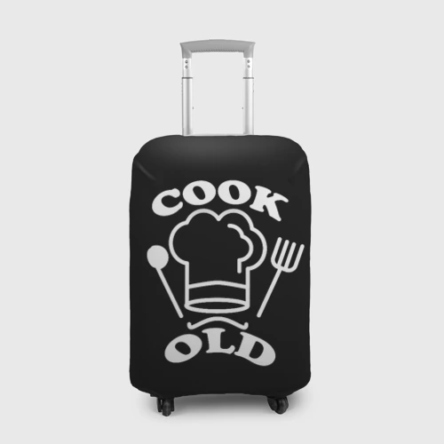 Чехол для чемодана 3D Cook old Старый повар Куколд