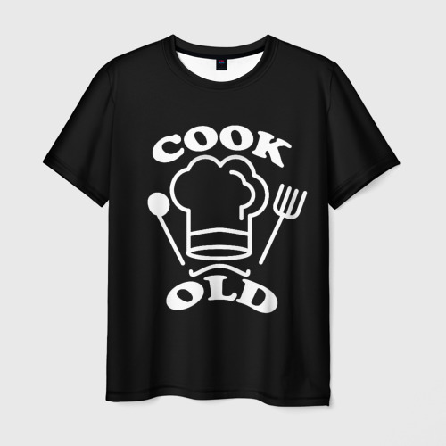 Мужская футболка 3D Cook old Старый повар Куколд