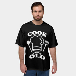 Мужская футболка oversize 3D Cook old Старый повар Куколд - фото 2
