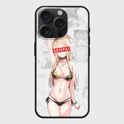 Чехол силиконовый для Apple iPhone 15 Pro матовый Senpai Kitagawa Manga