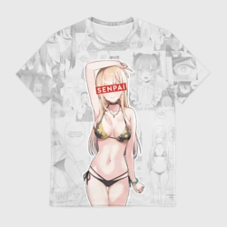 Мужская футболка 3D Senpai Kitagawa Manga