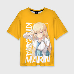 Женская футболка oversize 3D Kitagawa Marin