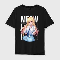 Мужская футболка хлопок Oversize Meow Marin