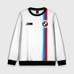 Детский свитшот 3D БМВ 3 stripe BMW white