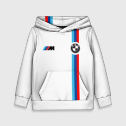 Детская толстовка 3D БМВ 3 stripe BMW white