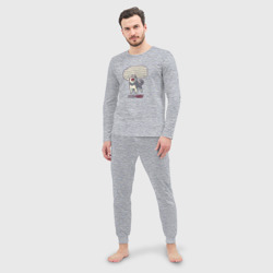 Мужская пижама с лонгсливом хлопок Mood: Husky - фото 2
