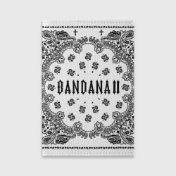 Обложка для паспорта матовая кожа Bandana 2 Бандана 2 Кизару Биг Бейби Тейп Белый