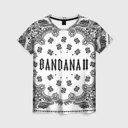 Женская футболка 3D Bandana 2 Бандана 2 Кизару Биг Бейби Тейп Белый