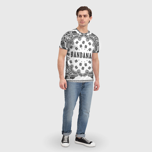 Мужская футболка 3D Bandana 2 Бандана 2 Кизару Биг Бейби Тейп Белый, цвет 3D печать - фото 5