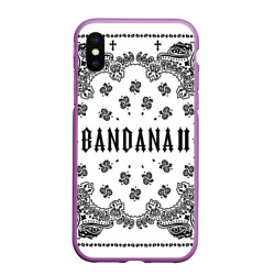 Чехол для iPhone XS Max матовый Bandana 2 Бандана 2 Кизару Биг Бейби Тейп Белый