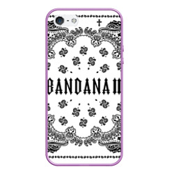 Чехол для iPhone 5/5S матовый Bandana 2 Бандана 2 Кизару Биг Бейби Тейп Белый