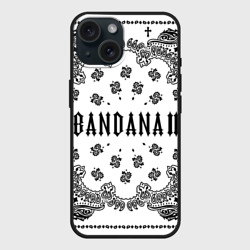 Чехол силиконовый для Apple iPhone 15 матовый Bandana 2 Бандана 2 Кизару Биг Бейби Тейп Белый