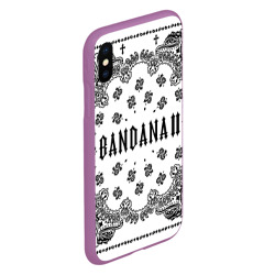 Чехол для iPhone XS Max матовый Bandana 2 Бандана 2 Кизару Биг Бейби Тейп Белый - фото 2