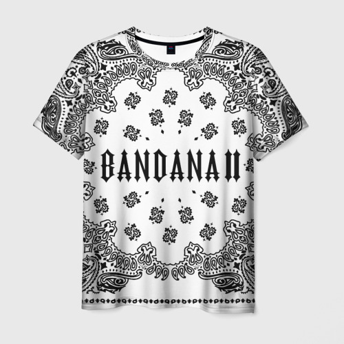 Мужская футболка 3D BANDANA 2 (Бандана 2) Кизару Биг Бейби Тейп Белый ...
