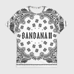 Мужская футболка 3D Bandana 2 Бандана 2 Кизару Биг Бейби Тейп Белый