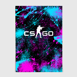 Постер КС Го неон CS GO neon