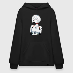 Худи SuperOversize хлопок Рей Аянами Rei Ayanami Ева Евангелион