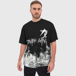 Мужская футболка oversize 3D Ghostemane Mercury Trash Gang Гостмейн Призрак гранж - фото 2